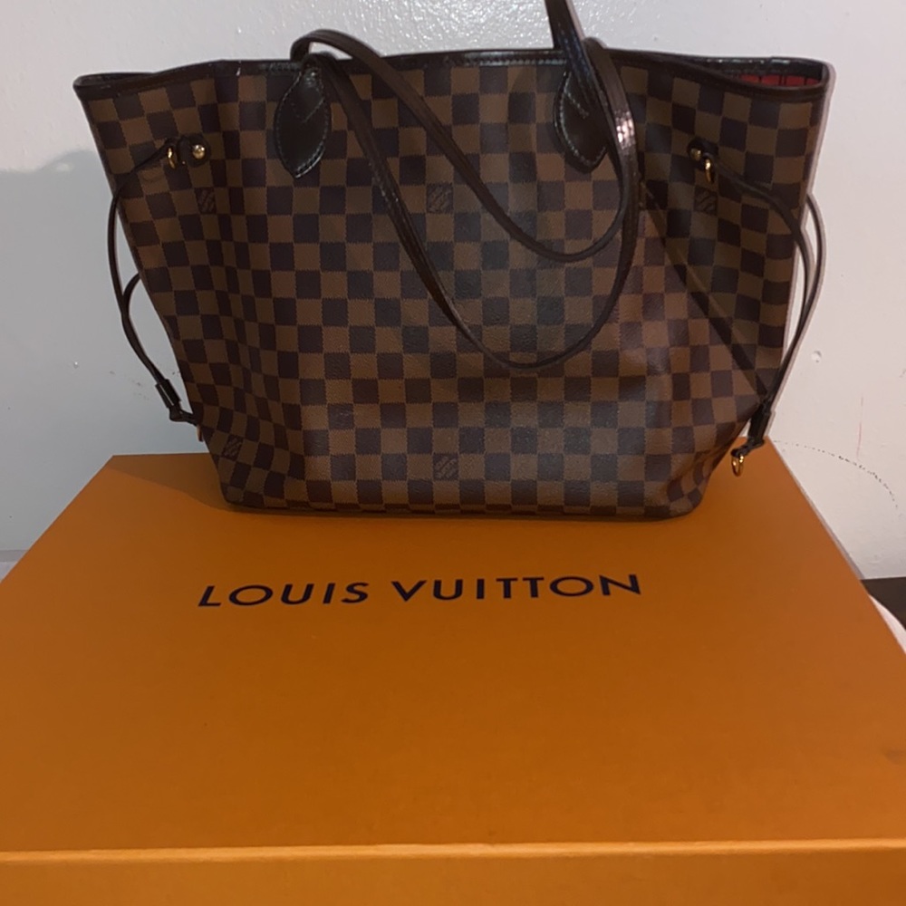 Louis Vuitton Brown Checkered Tote
